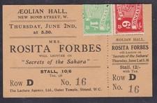 June 1921 ticket for sale  OXFORD
