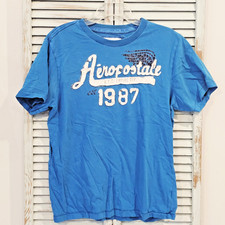 CAMISETA CLÁSSICA VINTAGE ORIGINAL AEROPOSTALE ANGUSTIADA Masculina L Streetwear Skatista comprar usado  Enviando para Brazil