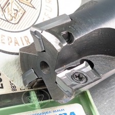 Toolmex indexável 1-1/4" moinho de extremidade R8 haste 11 inserções de carboneto afiadas! Polônia§320, usado comprar usado  Enviando para Brazil
