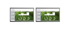 Dual monitors dell for sale  SOUTHALL