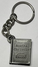 Chaveiro vintage Agatha Christie tom prata livro  comprar usado  Enviando para Brazil