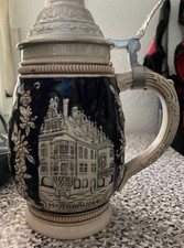Steinkrug zinndeckel 3 gebraucht kaufen  Windorf