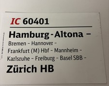 Riginal zuglaufschild 60401 gebraucht kaufen  Sehnde