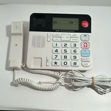 Usado, Telefone fixo residencial com identificador de chamadas, P-47 botões grandes discagem rápida SOS branco usado. comprar usado  Enviando para Brazil