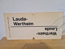 Zuglaufschild lauda wertheim gebraucht kaufen  Leipzig
