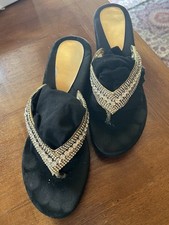 Pantoffel schwarz hoch7cm gebraucht kaufen  Welden