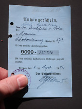 Kfz brief kraftfahrzeugschein gebraucht kaufen  Hamburg