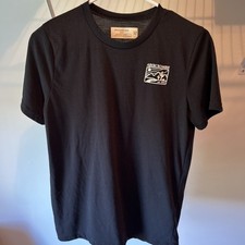 Camiseta pijama infantil Abercrombie masculina preta tamanho 15-16 YXL comprar usado  Enviando para Brazil