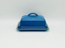 LE CREUSET Prato de Manteiga Estilo Europeu Azul 2 Bastões Marselha Azure Caribe EXC, usado comprar usado  Enviando para Brazil