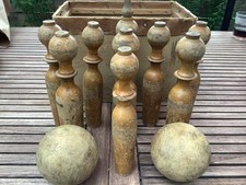 Altes holzkegel set gebraucht kaufen  Barsinghausen