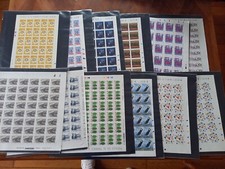 Feuilles entières timbres d'occasion  Aix-les-Bains