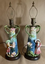 Pair antique majolica for sale  Sewell