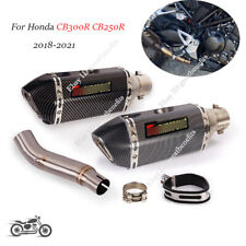 Acoplável Tubo De Escape Mid 51mm Abafador Defletor Para Honda CB300R CB250R 2018-2021, usado comprar usado  Enviando para Brazil