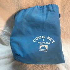 EverNew 7 peças conjunto de cozinha de aço inoxidável aninhamento panelas de acampamento, bolsa BB comprar usado  Enviando para Brazil