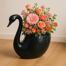 Schwanen blumentopf schwarz gebraucht kaufen  Blieskastel