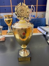 Pokal goldfarben deckel gebraucht kaufen  Bad Honnef