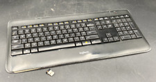 TECLADO SEM FIO ILUMINADO LOGITECH K800 Y-R0065 COM TECLA CTRL quebrada dongel comprar usado  Enviando para Brazil