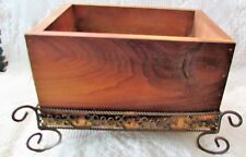 Wood metal planter for sale  Roff