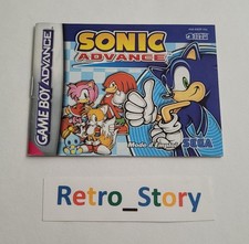Nintendo Game Boy Advance GBA - Sonic Advance - Notice / Instruction - FRA comprar usado  Enviando para Brazil