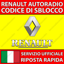 Renault radio codice usato  Roma