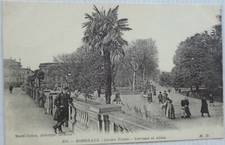 Terraza pública y pasillo animado jardín Borgoña 33 CPA buen estado segunda mano  Embacar hacia Mexico