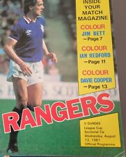 Rangers dundee scottish for sale  LEIGH