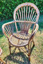 Poltroncina bamboo vimini usato  Cascina