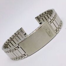Pulseira de relógio de aço inoxidável 18 mm Mido STL Stelux Rail Road IMA250BAS5 comprar usado  Enviando para Brazil