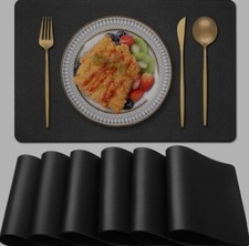 Table mats black for sale  GLASGOW