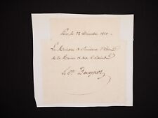 Jacques Claude, Comte Beugnot - Firma Autógrafo - Manuscrito, usado comprar usado  Enviando para Brazil