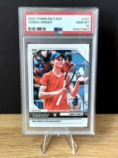 2024 Panini Instant Tennis JS1 Jannik Sinner /6784 Rookie PSA 10 comprar usado  Enviando para Brazil