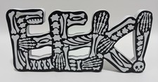 Placa de mesa esqueleto de Halloween “EEK!” -11”x5” MDF com letras ósseas Halloween, usado comprar usado  Enviando para Brazil