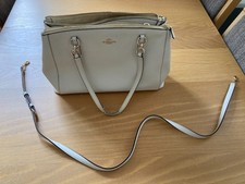 Coach handbag cream for sale  SOLIHULL