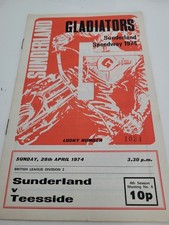 Sunderland gladiators speedway for sale  CHRISTCHURCH