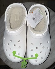 Crocs white fuzzy for sale  Centralia