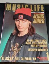 MUSIC LIFE Revista Usada Mike Edwards/Jesus Jones Capa Janeiro 1993 Calendário  comprar usado  Enviando para Brazil