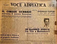 Voce adriatica journaux d'occasion  Expédié en France