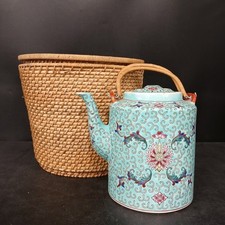 Chinese floral teapot for sale  GRANTHAM