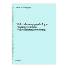 Wahrnehmungspsychologie psycho gebraucht kaufen  Grasellenbach