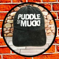 PUDDLE OF MUDD ROCK BAND NEW BLACK STONE WASH BASEBALL CAP, usado comprar usado  Enviando para Brazil