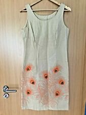 Beiges kleid pfauenfeder gebraucht kaufen  Schneverdingen