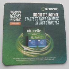 Nicorette beermat for sale  LIVERPOOL