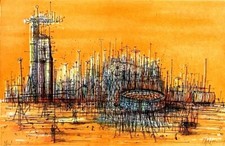 Carzou jean lithographie d'occasion  Mandelieu-la-Napoule