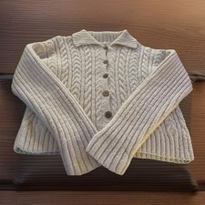 Cardigã suéter feminino Designs indígenas 50% alpaca 50% ovelha malha cabo tamanho M comprar usado  Enviando para Brazil