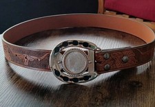 Embossed brown leather for sale  Vero Beach