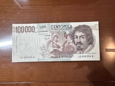 Banconota lire 100000 usato  Rivoli