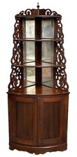 Corner cabinet etagere for sale  Century