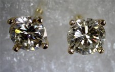 3 4 carat diamond studs for sale  Florissant
