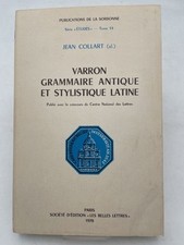 Varron. grammaire antique d'occasion  Rodez