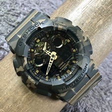 Relógio Casio G-Shock masculino GA-100CM camuflado quartzo analógico digital 47mm 7 3/4" comprar usado  Enviando para Brazil